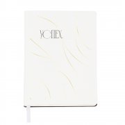 Ежедневник A5 недатированный Simflex в мягком переплёте, белый арт. 51020.01