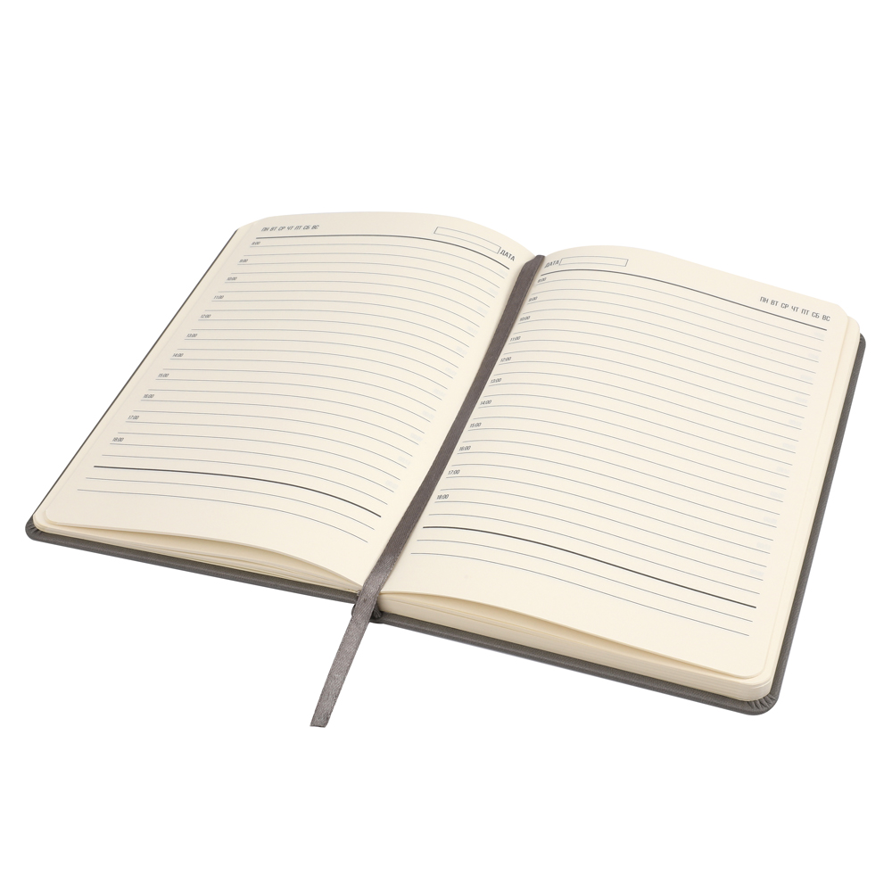 Ежедневник A5 недатированный Classique в твёрдом переплёте, тёмно-серый арт. 51019.20 Ежедневник A5 недатированный Classique в твёрдом переплёте, тёмно-серый арт. 51019.20