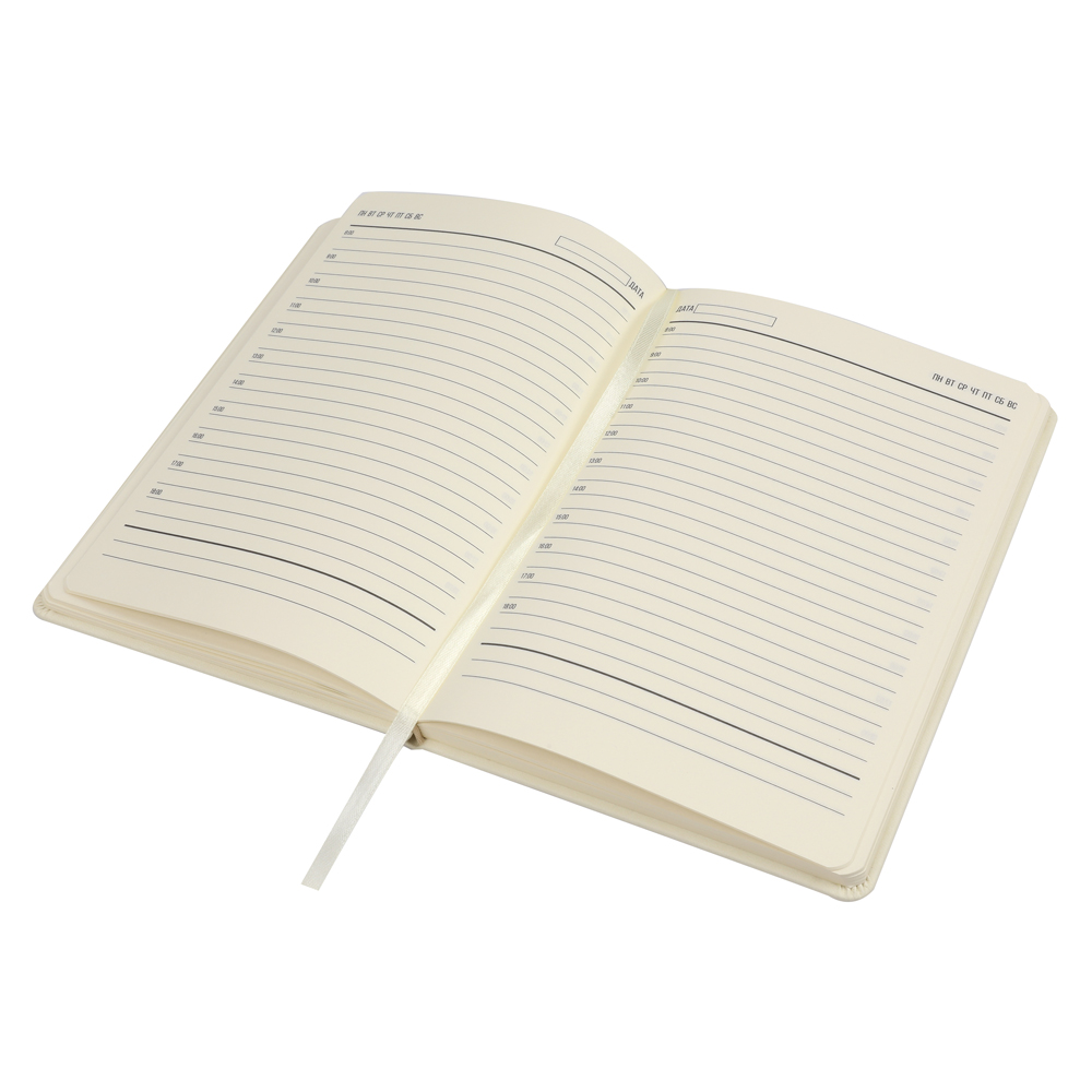 Ежедневник A5 недатированный Classique в твёрдом переплёте, белый арт. 51019.01 Ежедневник A5 недатированный Classique в твёрдом переплёте, белый арт. 51019.01