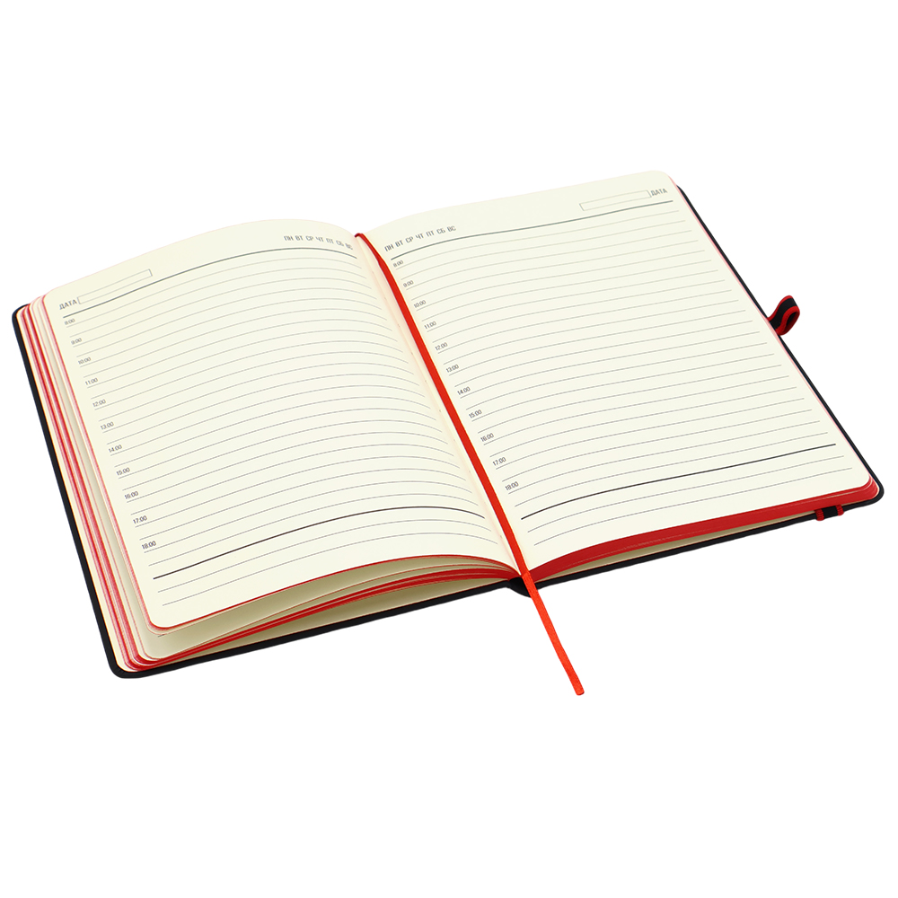 Ежедневник A5 недатированный Sir Lewis в твёрдом переплёте, красный кант арт. 51016.05 Ежедневник A5 недатированный Sir Lewis в твёрдом переплёте, красный кант арт. 51016.05