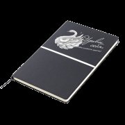 Ежедневник A5 недатированный Equator в мягком переплёте, чёрный с серебристым