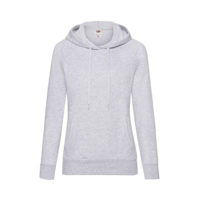 Толстовка женская без начеса LIGHTWEIGH HOODED SWEAT 240 Серый