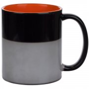 Кружка-хамелеон On Display, глянцевая, черная с оранжевым арт. 22407.20 Кружка-хамелеон On Display, глянцевая, черная с оранжевым арт. 22407.20