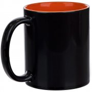 Кружка-хамелеон On Display, глянцевая, черная с оранжевым арт. 22407.20 Кружка-хамелеон On Display, глянцевая, черная с оранжевым арт. 22407.20