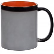 Кружка-хамелеон On Display, глянцевая, черная с оранжевым арт. 22407.20 Кружка-хамелеон On Display, глянцевая, черная с оранжевым арт. 22407.20