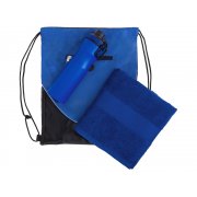 Спортивный набор со стальной бутылкой и полотенцем «Advanced»