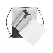 Спортивный набор со стальной бутылкой и полотенцем «Advanced»