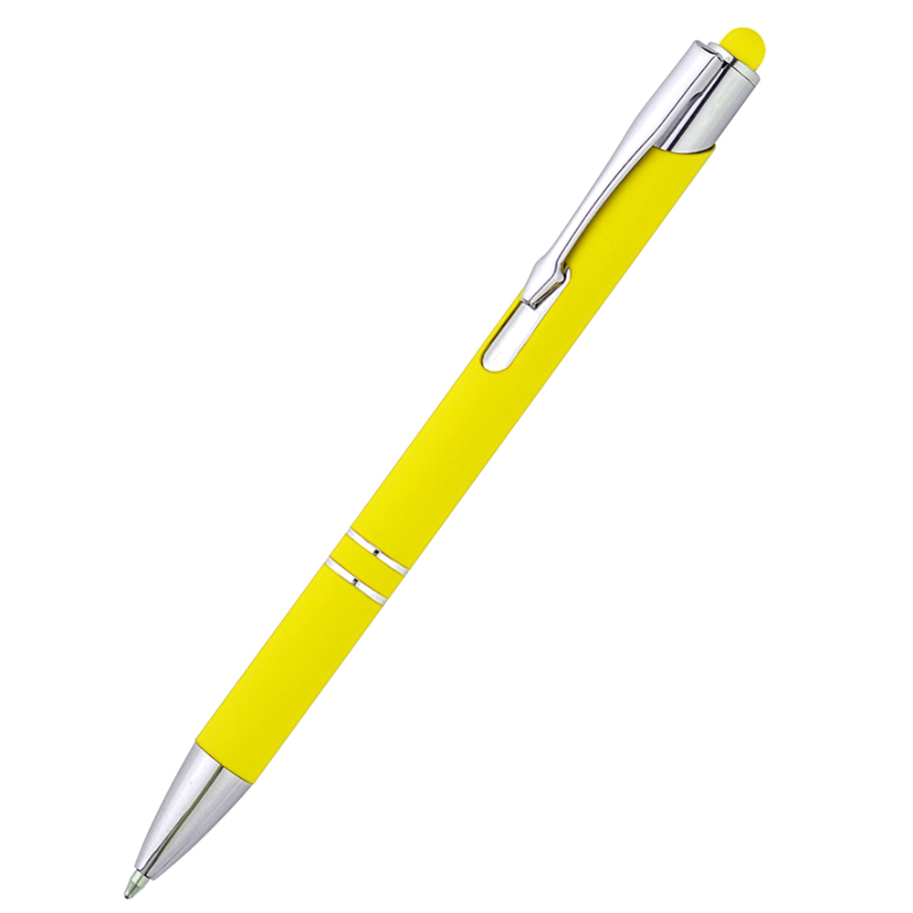 Ручка металлическая Ingrid софт-тач, жёлтая арт. 1039.06 Ручка металлическая Ingrid софт-тач, жёлтая арт. 1039.06