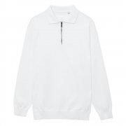 Рубашка поло мужская с длинным рукавом Terrazzo, белая арт. 19098.60 Рубашка поло мужская с длинным рукавом Terrazzo, белая арт. 19098.60