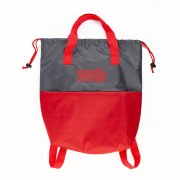 Сумка-рюкзак "Carry" серый с красным