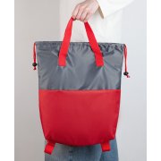 Сумка-рюкзак "Carry" серый с красным