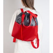 Сумка-рюкзак "Carry" серый с красным