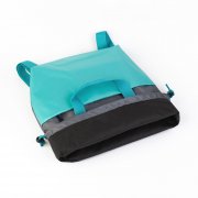 Сумка-рюкзак "Carry" серый с бирюзовым