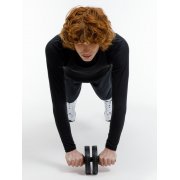 Ролик для пресса с ковриком Presswork, черный