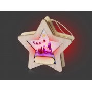 Новогодняя подвеска с подсветкой «Звезда» арт. 625336p Новогодняя подвеска с подсветкой «Звезда» арт. 625336p