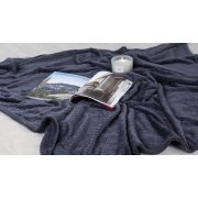 Плед "Волна" темно-серый