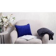 Плед "Волна" темно-серый