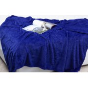 Плед "Волна" темно-синий