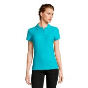 Рубашка поло женская PEOPLE 210 Бирюзовый