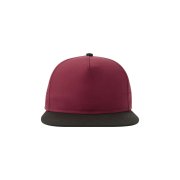 Бейсболка BANK FIVE-S, 5 клиньев, пластиковая застёжка Бордовый