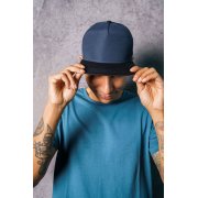 Бейсболка BANK FIVE-S, 5 клиньев, пластиковая застёжка Черный