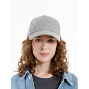 Бейсболка Woolridge, серый меланж