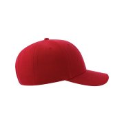 Бейсболка BEAT-S, 6 клиньев, пластиковая застежка Красный