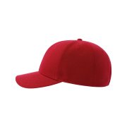 Бейсболка BEAT-S, 6 клиньев, пластиковая застежка Красный