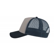 Бейсболка RAPPER CANVAS-S, 5 клиньев, пластиковая застёжка Серый