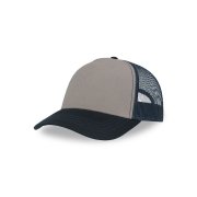 Бейсболка RAPPER CANVAS-S, 5 клиньев, пластиковая застёжка Серый