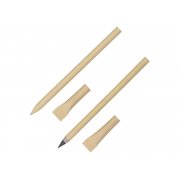 Подарочный набор «Recycled Duo» c шариковой ручкой и вечным карандашом из переработанной бумаги