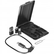 Органайзер с беспроводной зарядкой и набором адаптеров Octopod, черный арт. 16877.30 Органайзер с беспроводной зарядкой и набором адаптеров Octopod, черный арт. 16877.30