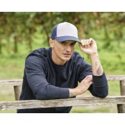 Бейсболка RAPPER CANVAS-S, 5 клиньев, пластиковая застёжка Белый