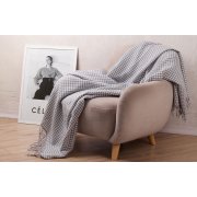 Плед "Ritz" , 140 х 200 см серый с белым