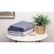 Плед "Ritz" , 140 х 200 см серый с белым