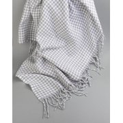 Плед "Ritz" , 140 х 200 см серый с белым