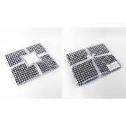 Плед "Ritz" , 140 х 200 см темно-синий с белым