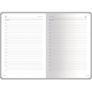 Ежедневник недатированный А5 «Sidney Nebraska» с серебряным срезом и уголками