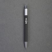 Ручка шариковая "Spin" с 6ти-гранным спиннером, покрытие soft touch черный