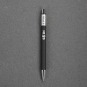 Ручка шариковая "Spin" с 6ти-гранным спиннером, покрытие soft touch черный