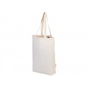 Сумка Fixy из переработанного хлопка 220 г/м2 с фиксирующей лентой