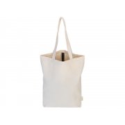 Сумка Fixy из переработанного хлопка 220 г/м2 с фиксирующей лентой