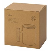 Кружка с ручкой и крышкой из каучукового дерева «Jeny»