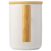 Кружка с ручкой и крышкой из каучукового дерева «Jeny»