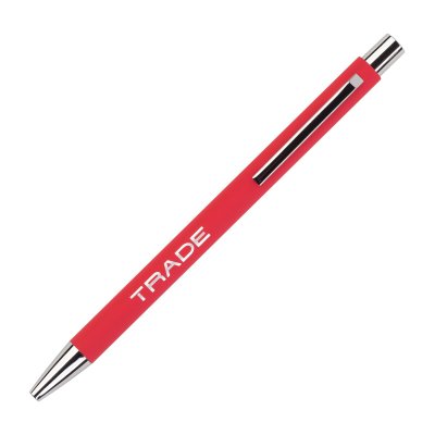 Ручка шариковая "Trade", покрытие soft touch красный