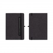 Блокнот "Magnet" с ручкой Jupiter на магните, с подставкой под смартфон черный