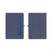 Блокнот "Magnet" с ручкой Ray на магните, с подставкой под смартфон темно-синий