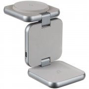 Складная станция беспроводной зарядки Terza, серебристая арт. 16930.10