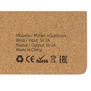 Пробковый коврик для рабочего места с беспроводной зарядкой «Querсus» арт. 627015p Пробковый коврик для рабочего места с беспроводной зарядкой «Querсus» арт. 627015p