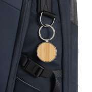 Брелок из переработанного цинка и бамбука с подвеской RCS арт. P191.6709